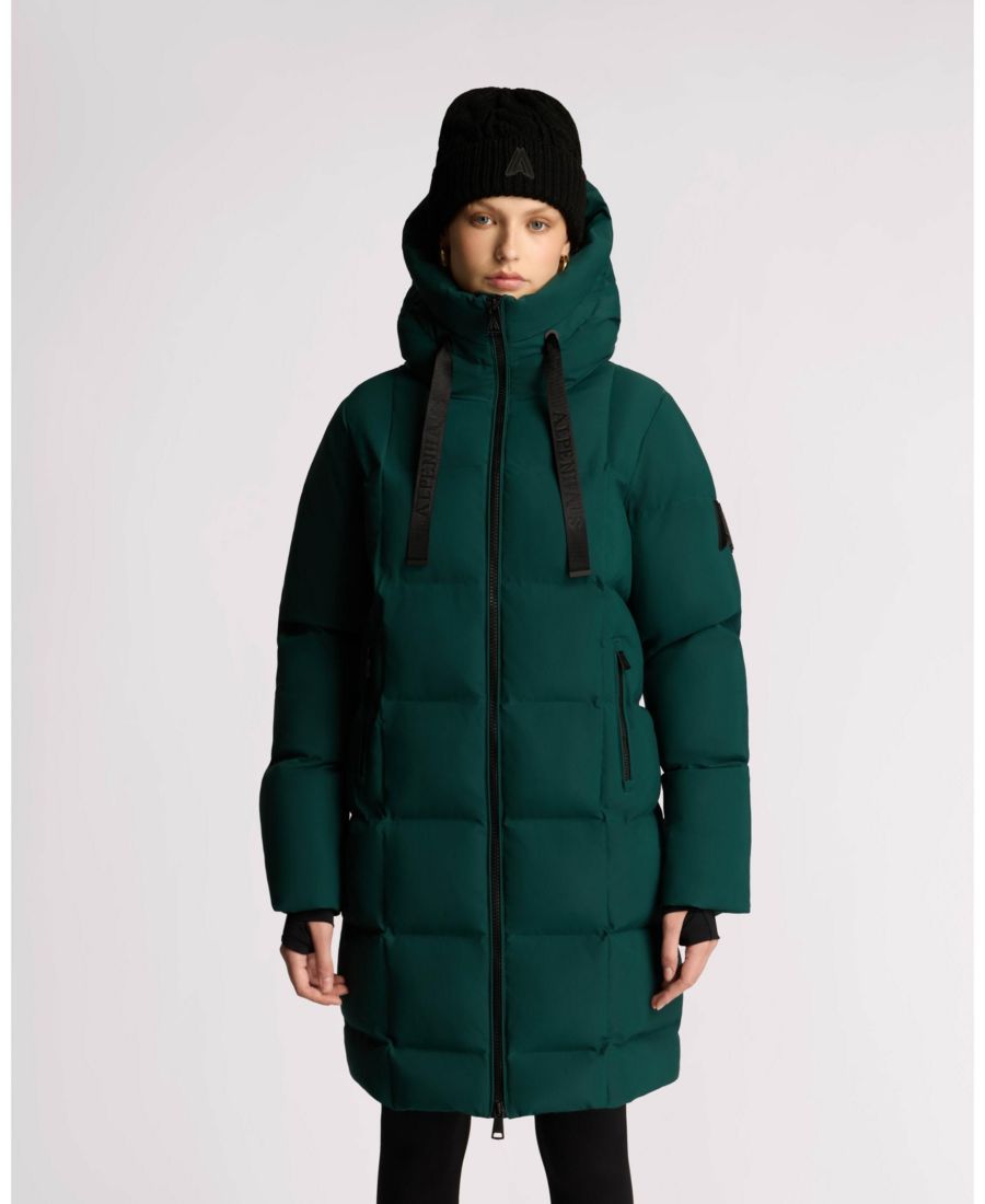 

Женская куртка-пуховик средней длины Cluze с квадратной стежкой Alpenhaus, Forest green