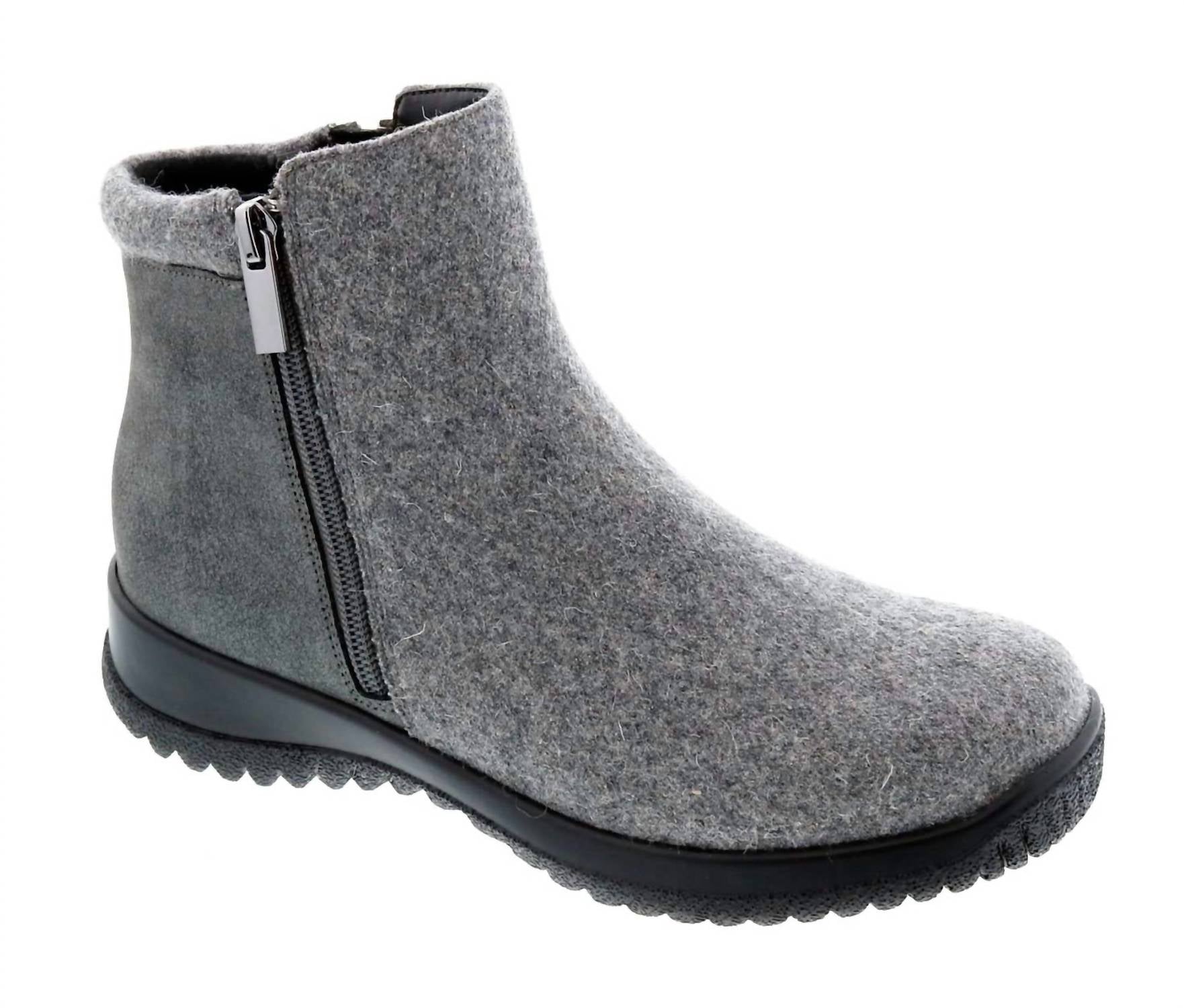 Женские замшевые ботинки Kool серого цвета Drew Shoes