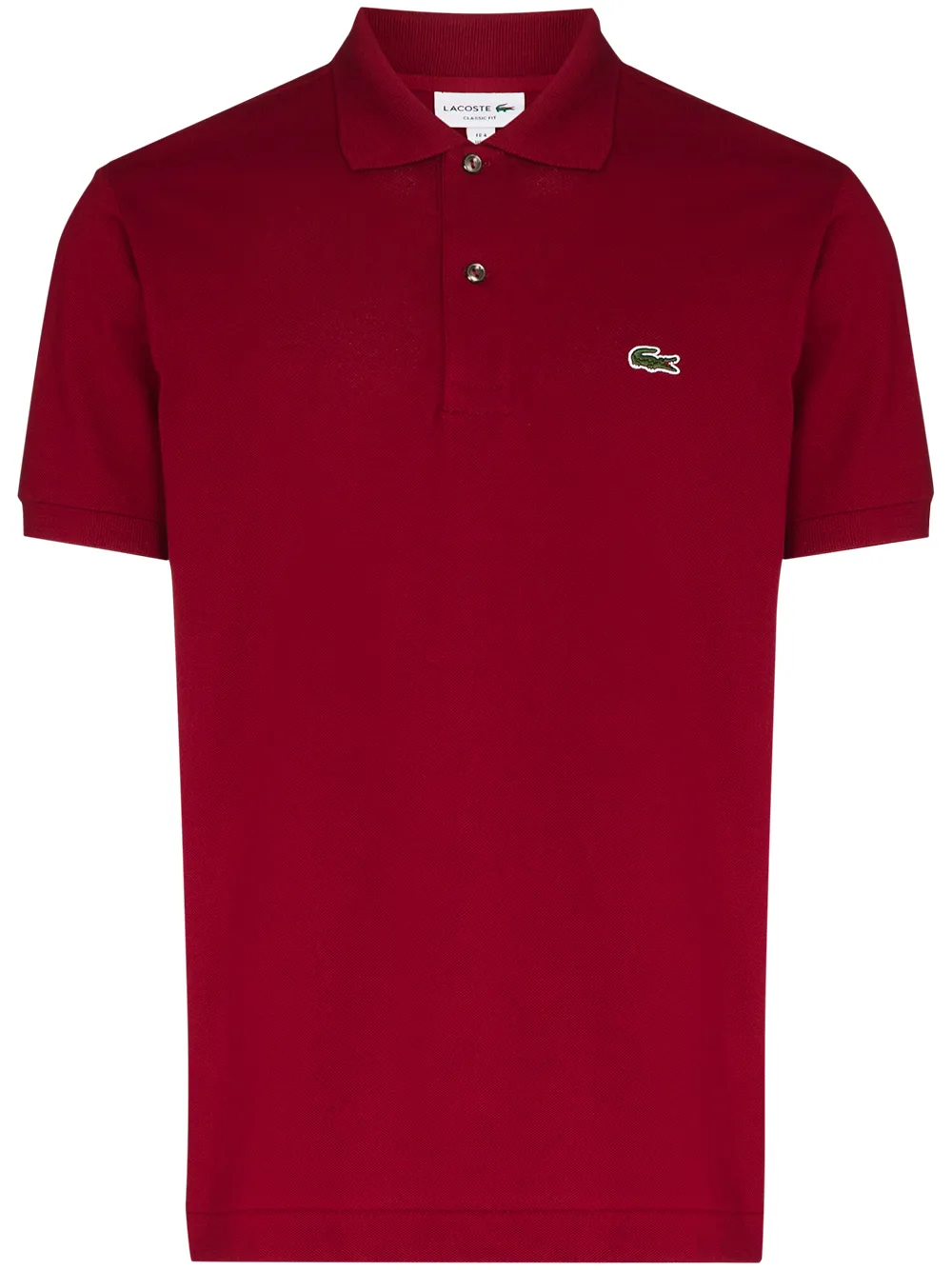 

Рубашка поло с вышитым логотипом Lacoste, красный