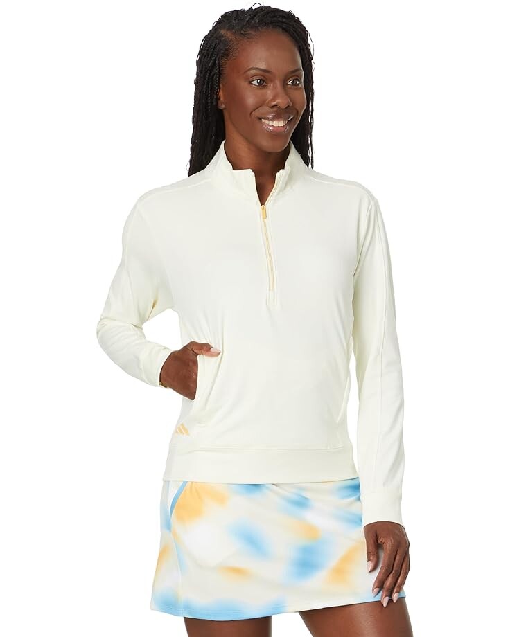 

Пуловер adidas Ultimate365 Quarter Zip Golf Pullover, слоновая кость
