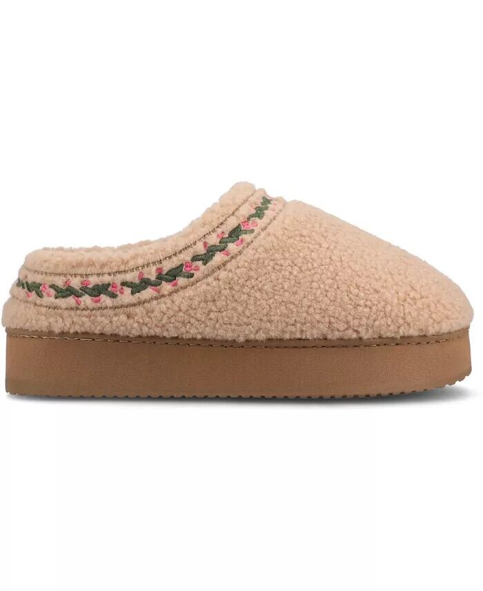 Женские кроссовки Pallmer Round Toe Sippers Journee Collection, коричневый/бежевый — фото 2