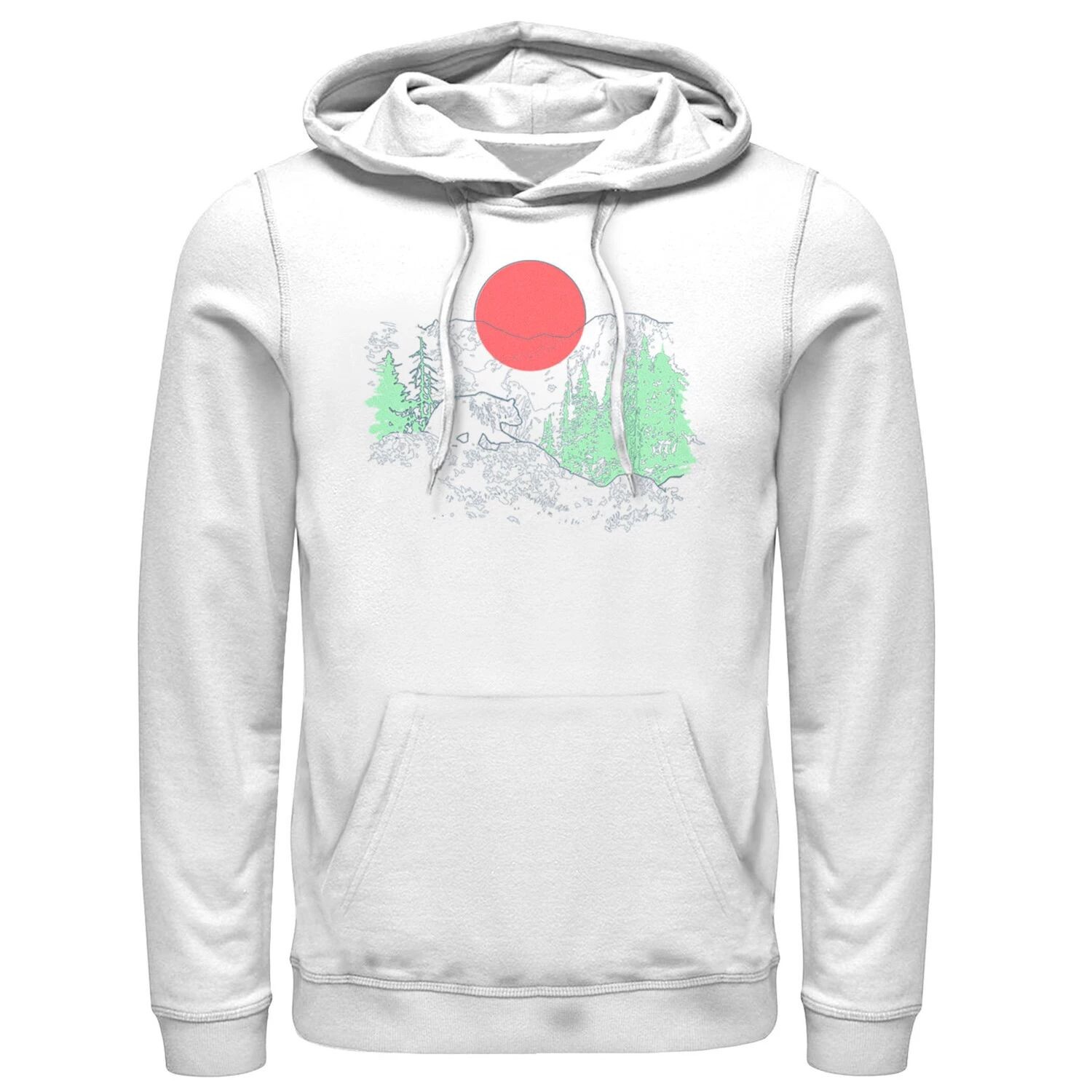 

Мужская толстовка с капюшоном Cali Bear Mountains с неоновыми деревьями Licensed Character