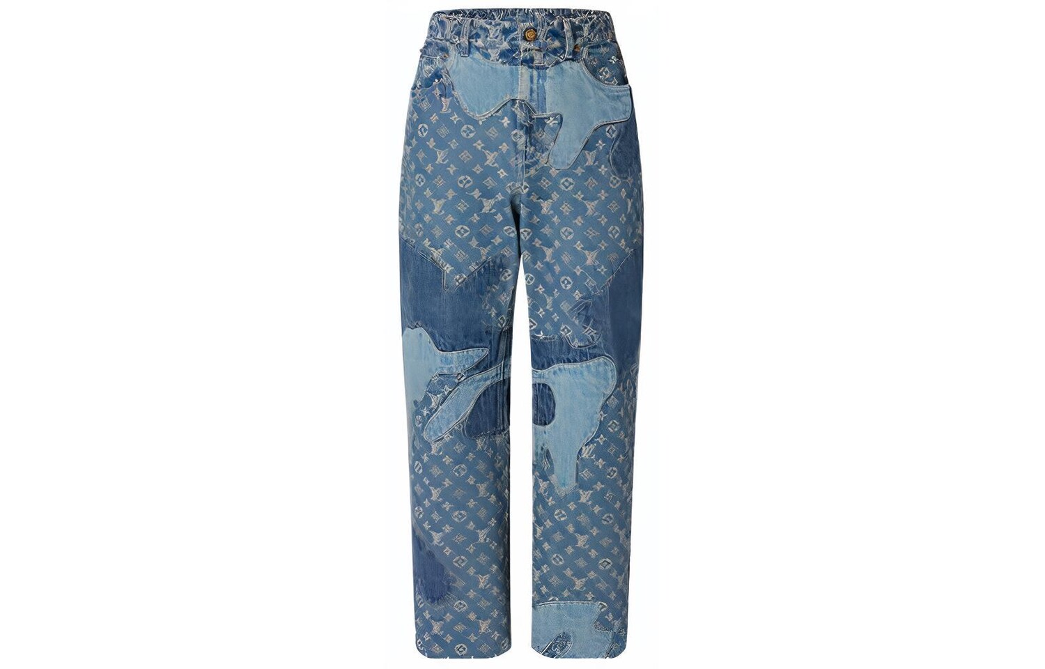 

Джинсы мужские Louis Vuitton x Nigo Monogram Patchwork, синий
