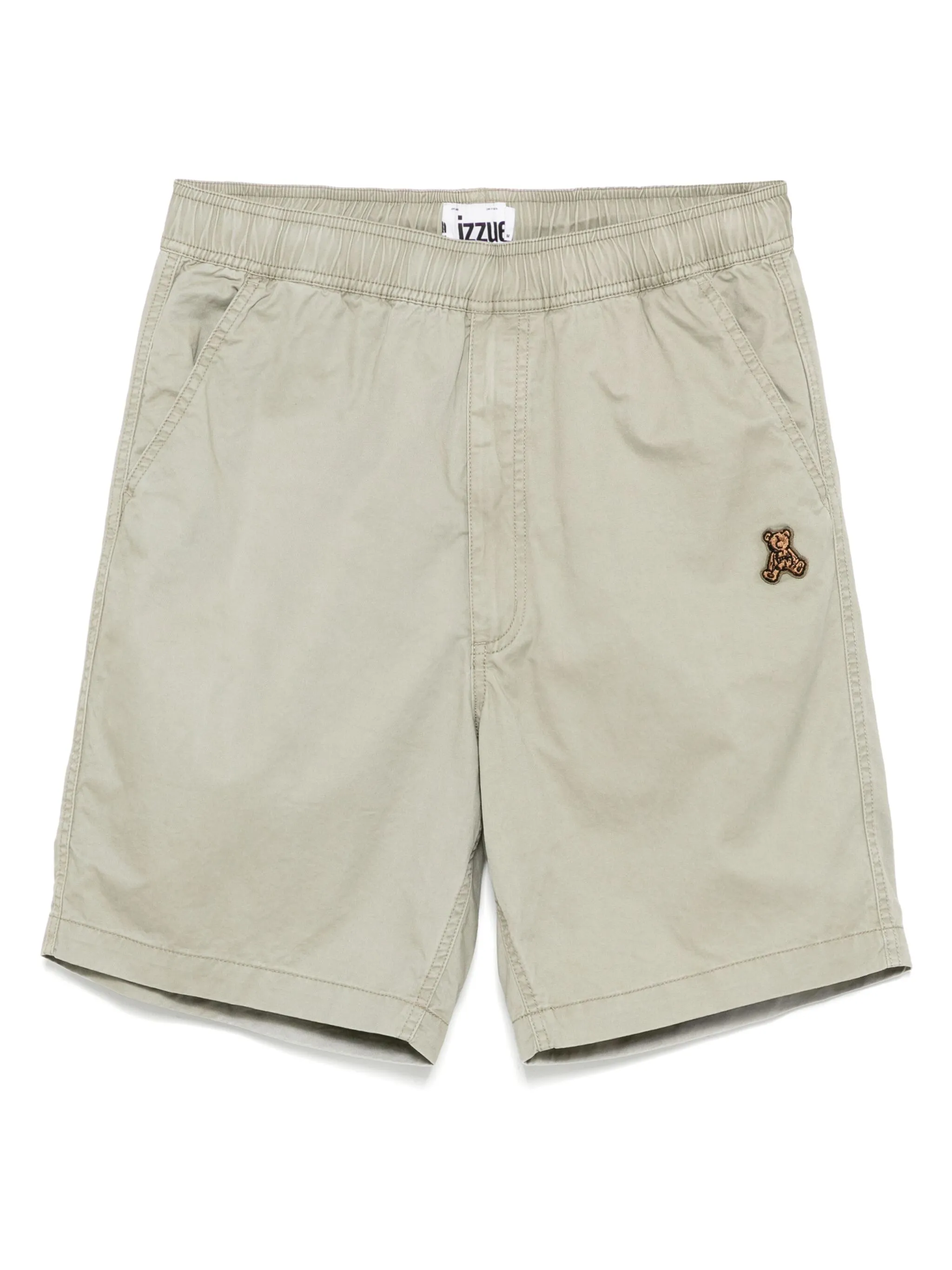 

Шорты с вышитым логотипом Izzue, бежевый