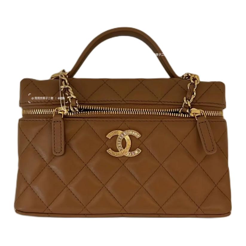 

CHANEL Коричневая женская сумка из овчины