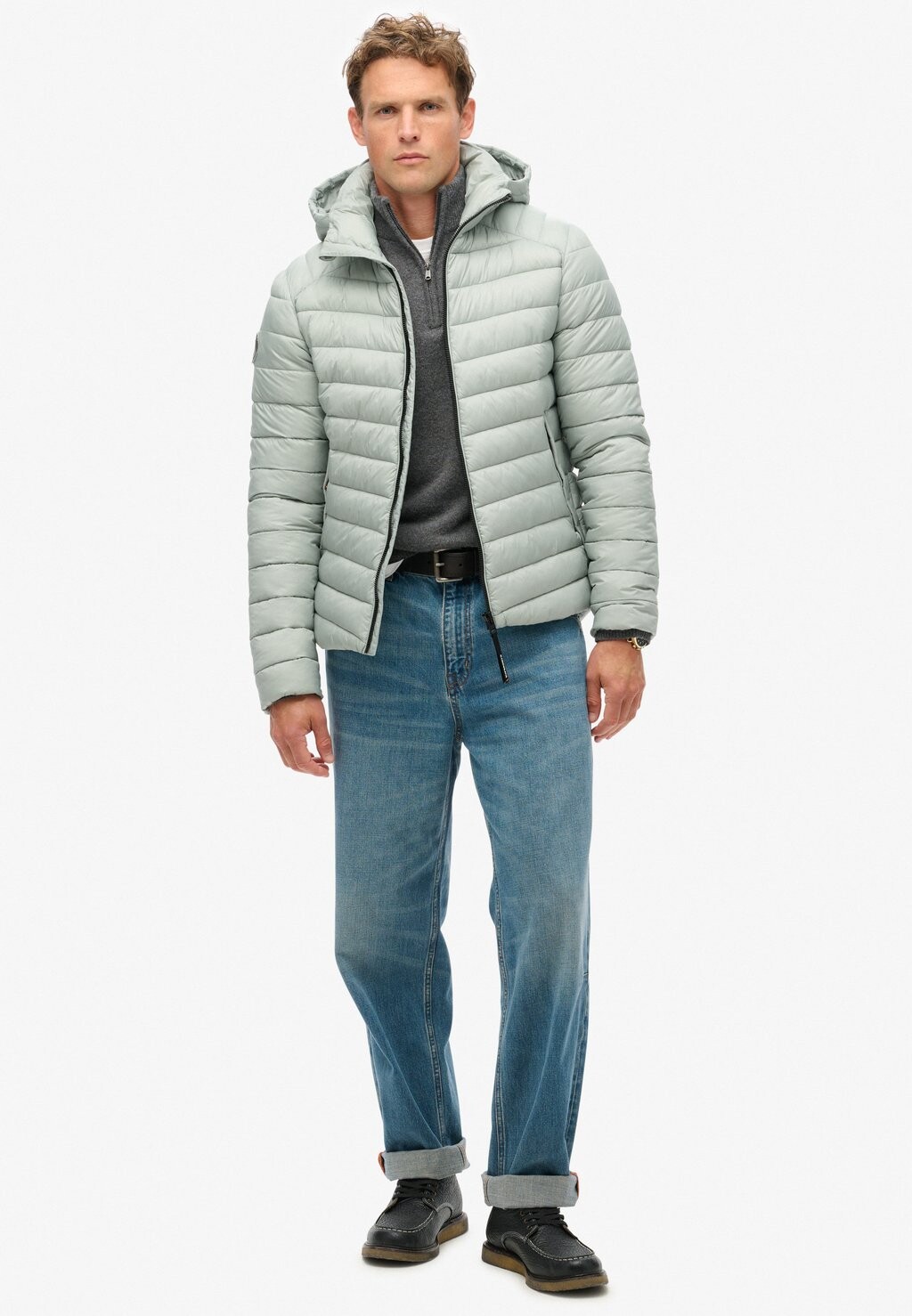 

Зимняя куртка HOODED FUJI PADDED Superdry, светло-серый