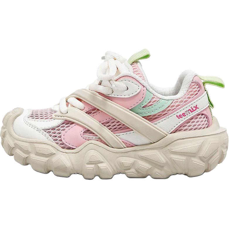 

Коллекция спортивной обуви slip resistant, abrasion resistant, shock absorbers, low top, детские беговые кроссовки kids' Teenmix, розовый