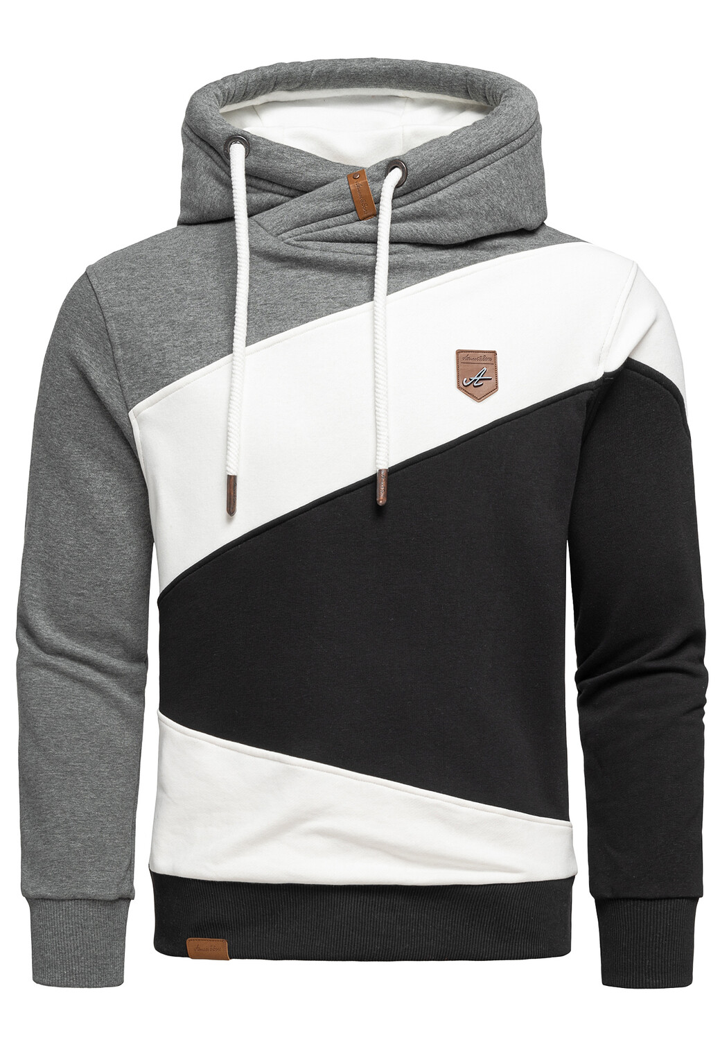 

Толстовка Amaci&Sons Kapuzenpullover TEMPE, антрацит/белый/черный