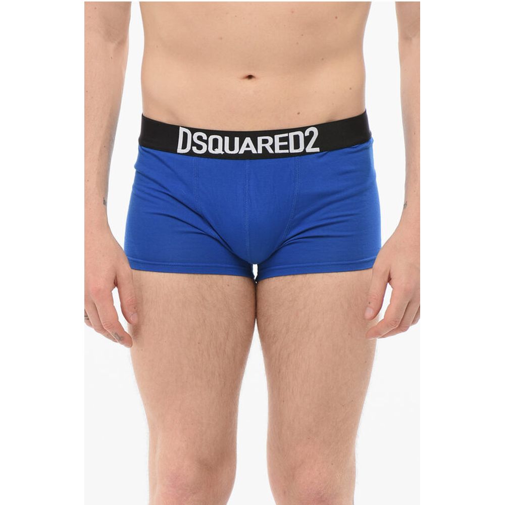 

Боксеры TRUNK из хлопка с логотипом на поясе Dsquared2, синий
