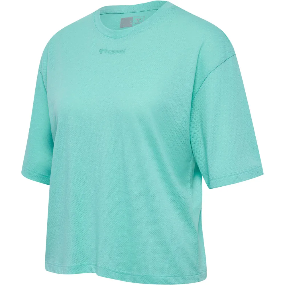 

Футболка с коротким рукавом спортивная Hummel MT Vanja Boxy, зеленый