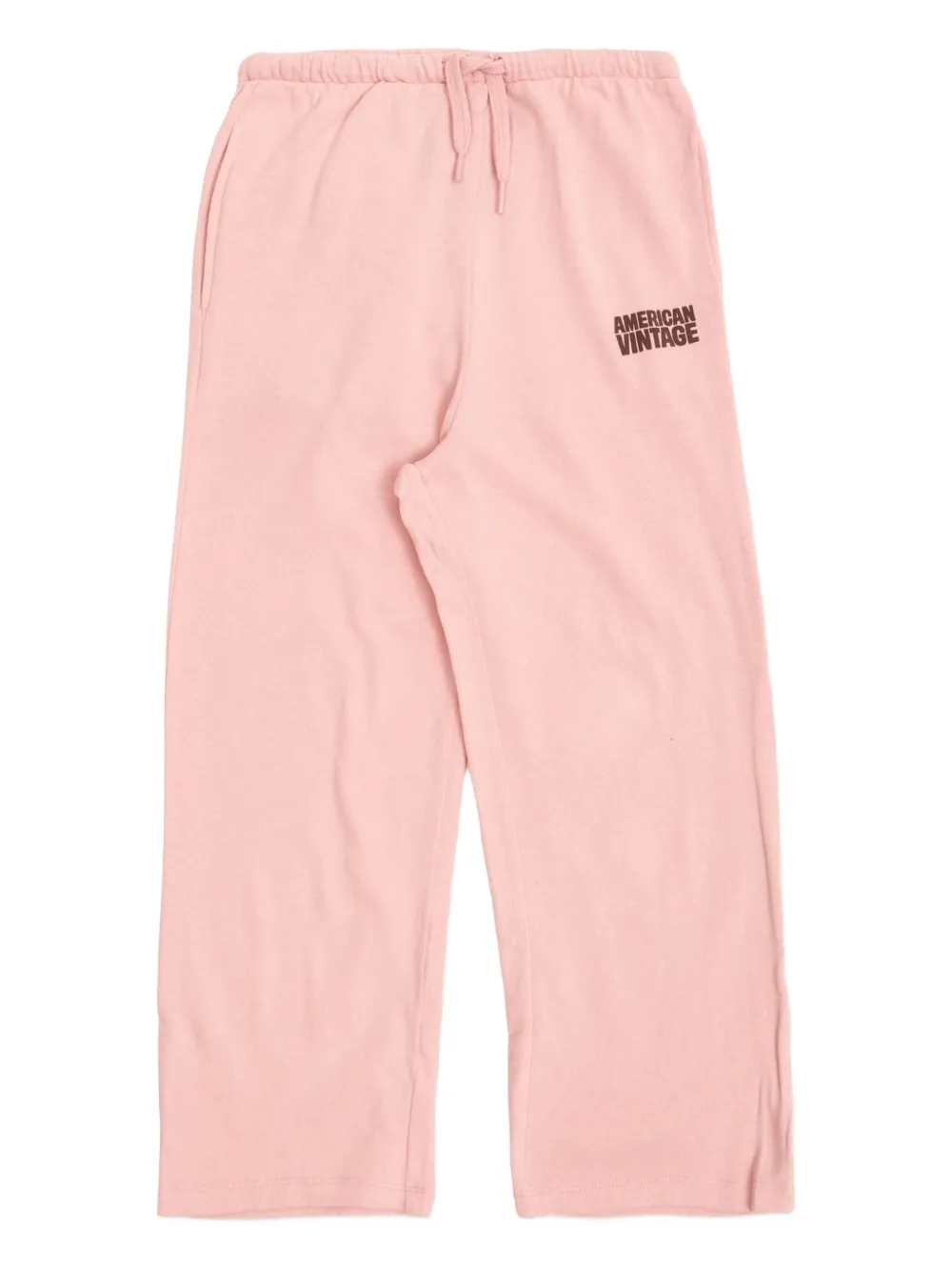 

Джоггеры с логотипом и шнурком American Vintage Kids, розовый