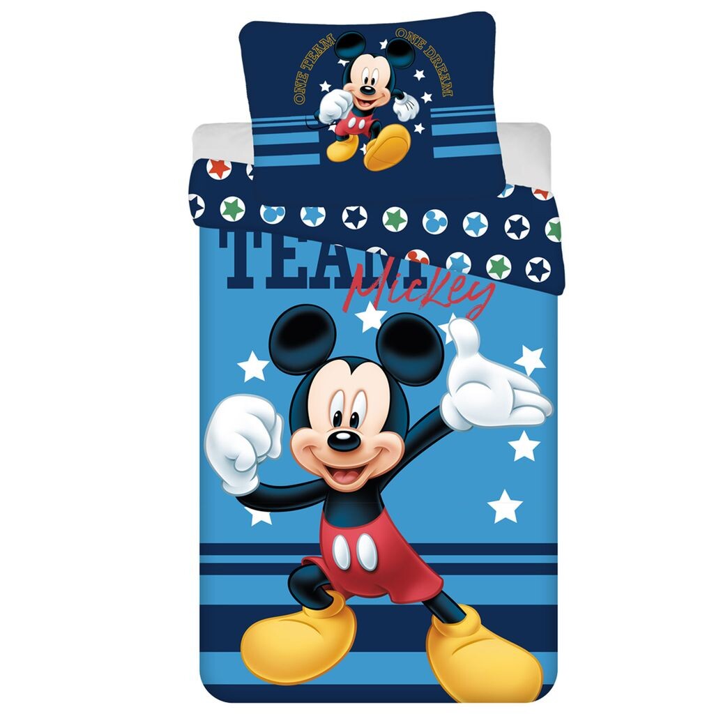 

Детское хлопковое постельное белье DISNEY Mickey Mouse 140см х 200см sarcia.eu