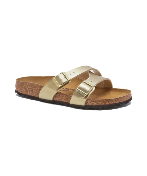 Тапочки Yao Balance BF из кожи Narrow fit Birkenstock, желтый