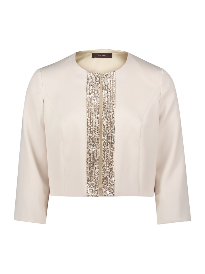 

Блейзер Vera Mont, цвет bright pearl