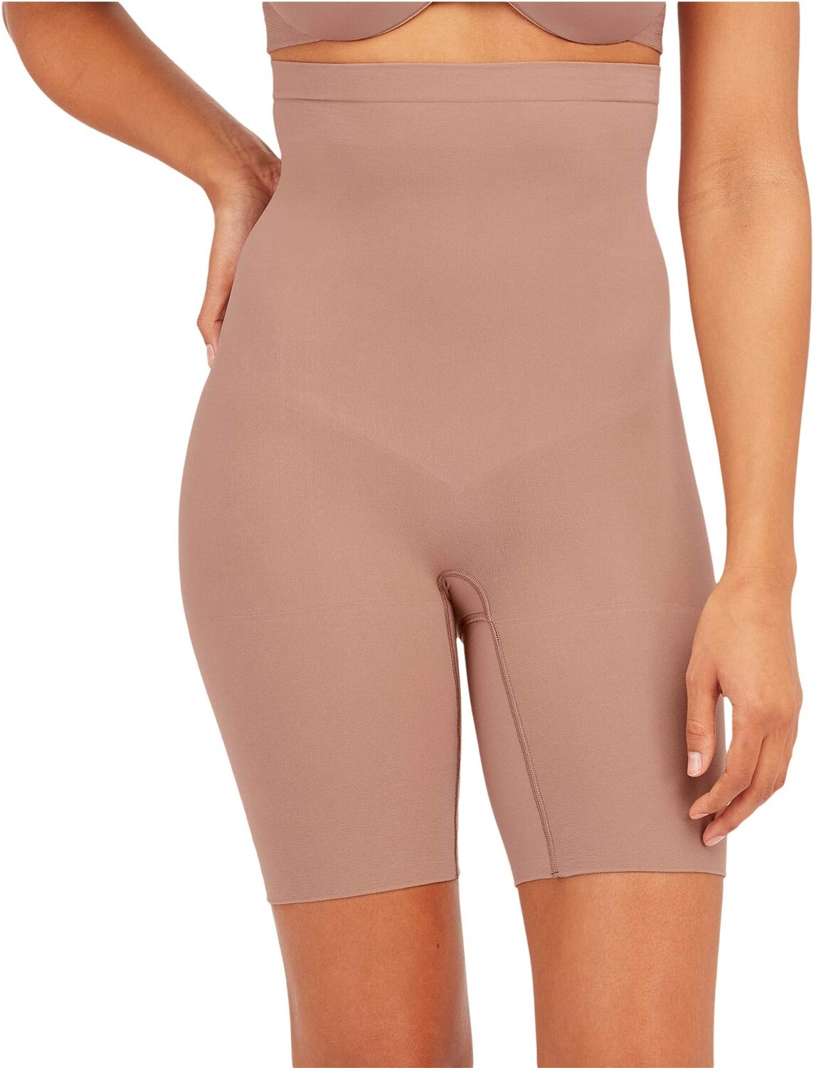 

SPANX Корректирующее белье для женщин Короткие шорты с высокой талией и контролем живота, цвет Cafe Au Lait