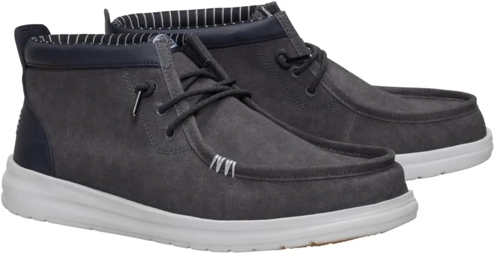Лоферы HEYDUDE mens Wally Mid Gripr Vin Classic, черный — фото 2