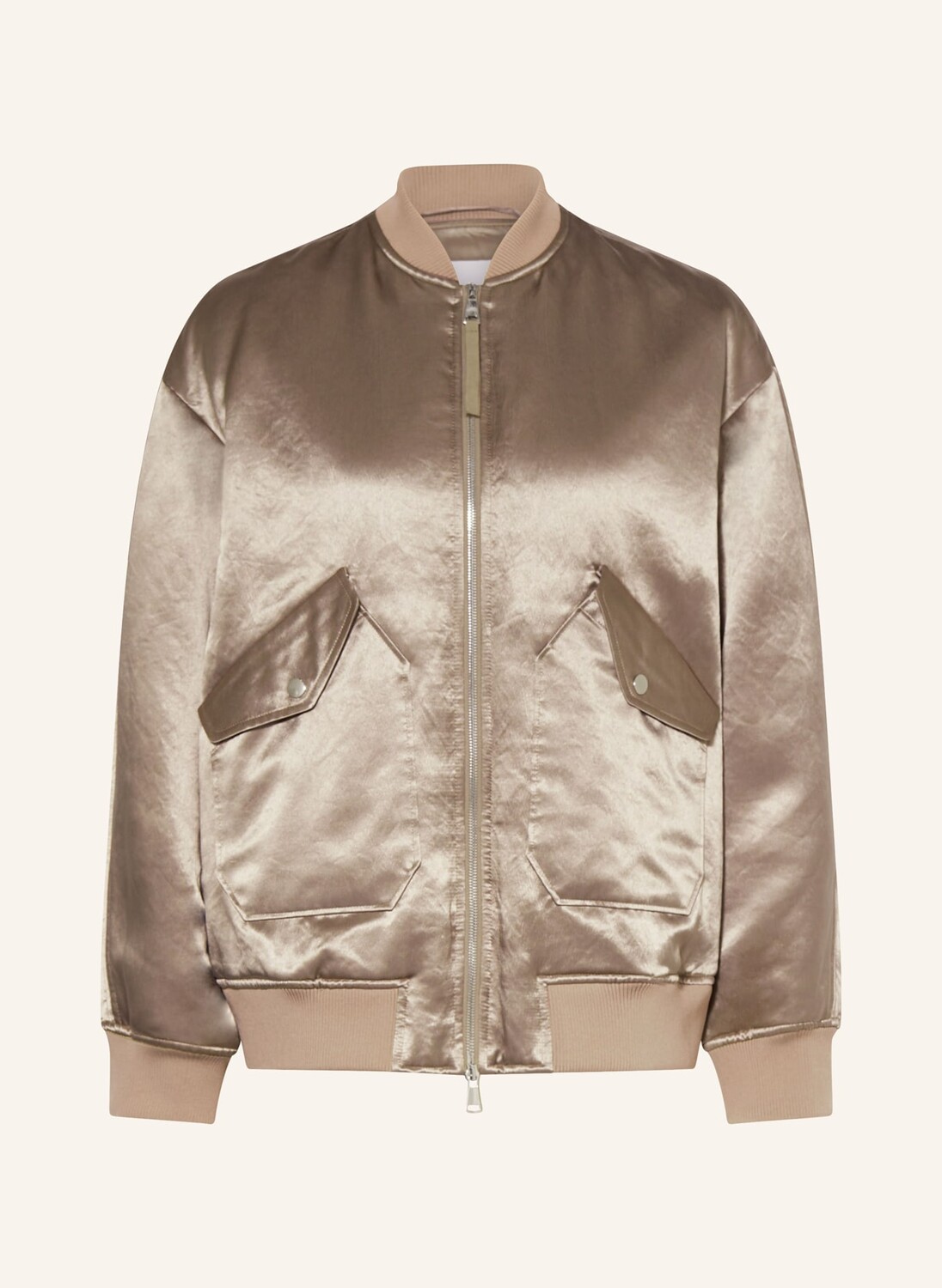 

Атласный блузон imelde Max Mara Leisure, хаки