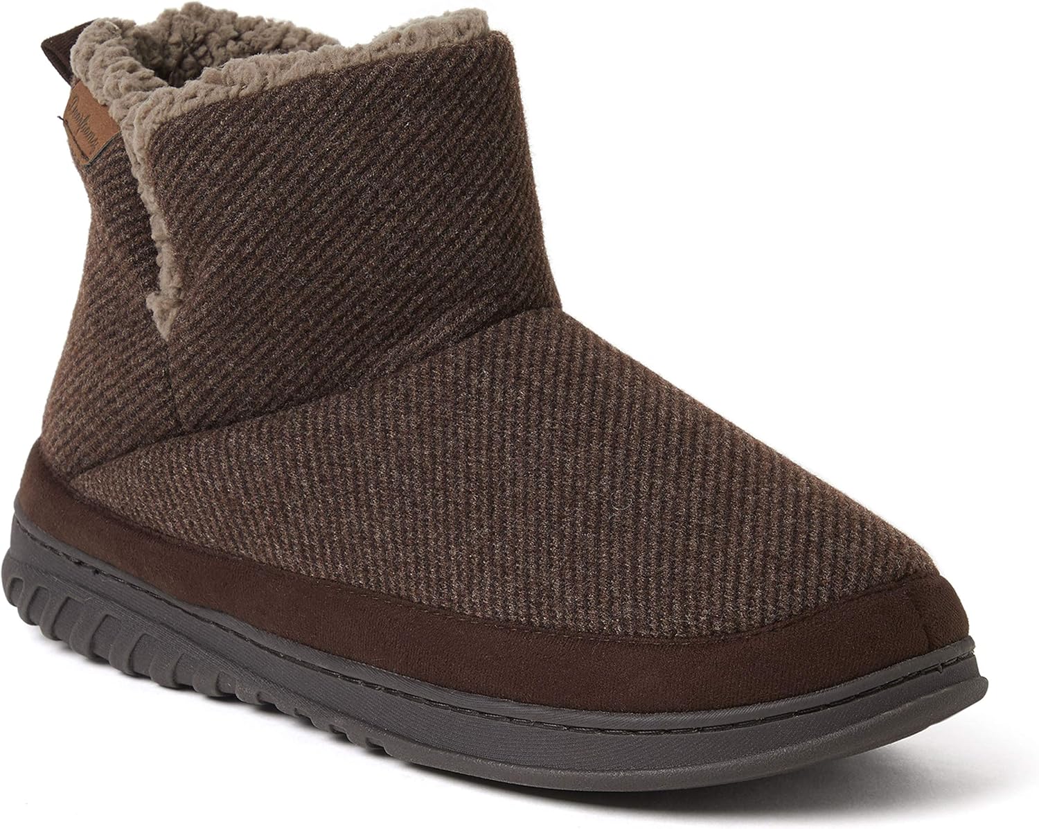 

Мужские плетеные тапочки-ботинки Dearfoams James, Coffee