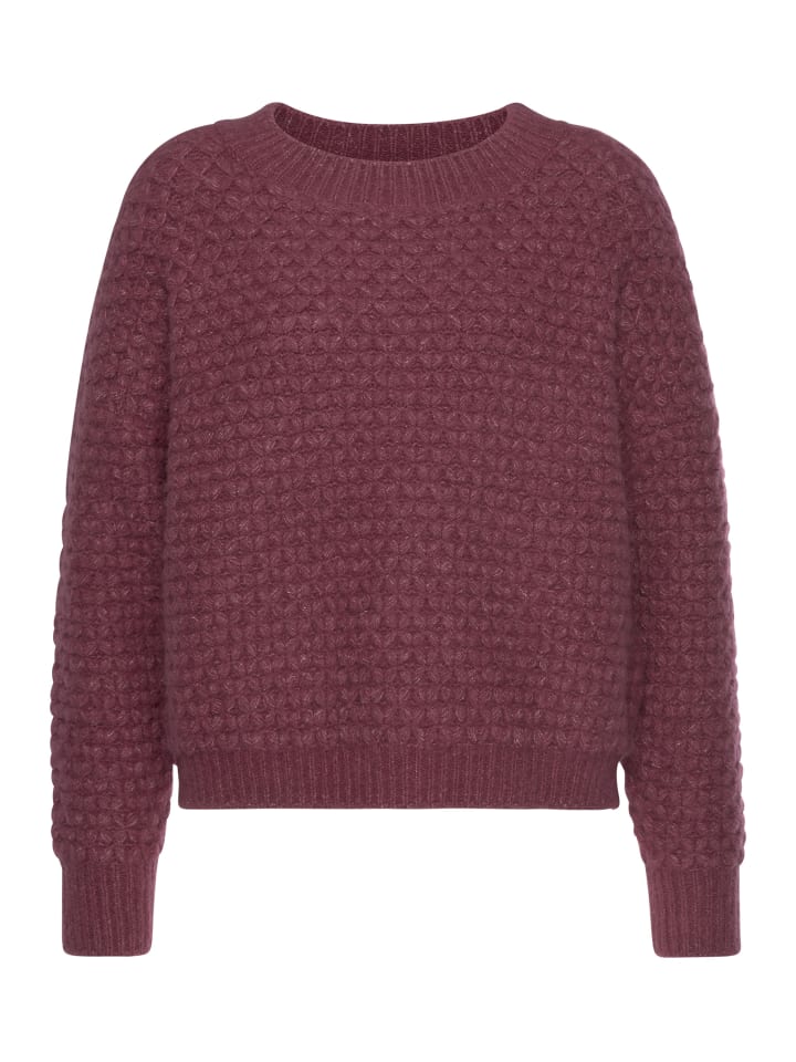 

Свитер с круглым вырезом цвета баклажана Vivance