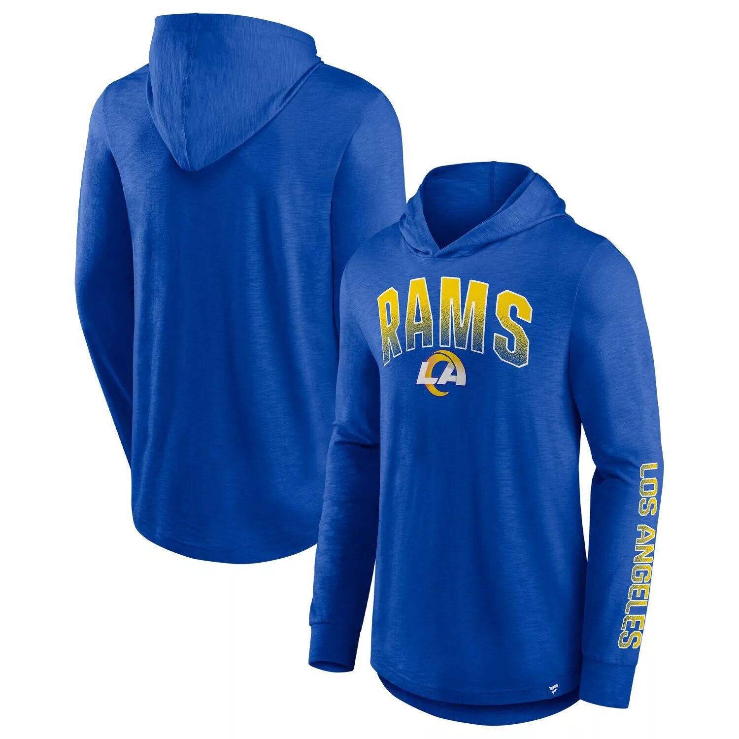 

Мужской пуловер с капюшоном с логотипом Royal Los Angeles Rams Front Runner Fanatics