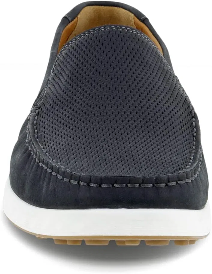 Мужские летние мокасины ECCO Lite Moc в стиле "автомобильная езда", Black Perforated — фото 2
