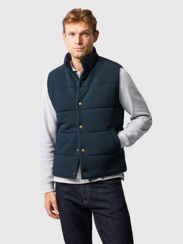 

Утепленный жилет Lake Ferry из пике хлопка Rodd & Gunn, Midnight