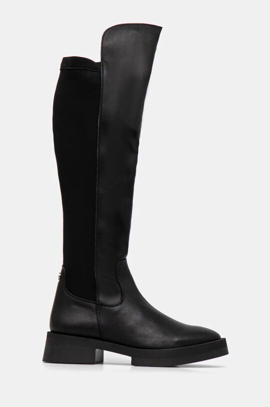 Сапоги женские Steve Madden Meave высокие из натуральной кожи, черный — фото 2