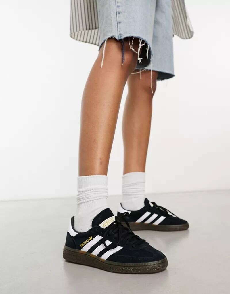 adidas Originals – Handball Spezial – кроссовки черного цвета на резиновой подошве