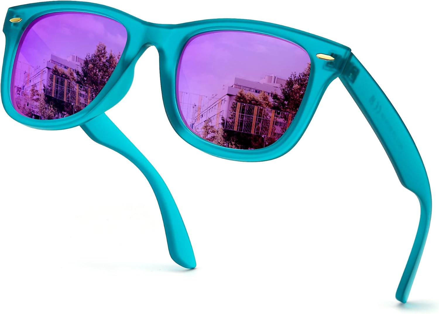 

Поляризованные зеркальные солнцезащитные очки SIPHEW для женщин и мужчин, квадратной формы, с защитой от УФ-излучения, женские солнцезащитные очки для пляжа/спорта/фестивалей/вечеринок, A02-purple Mirror Lens