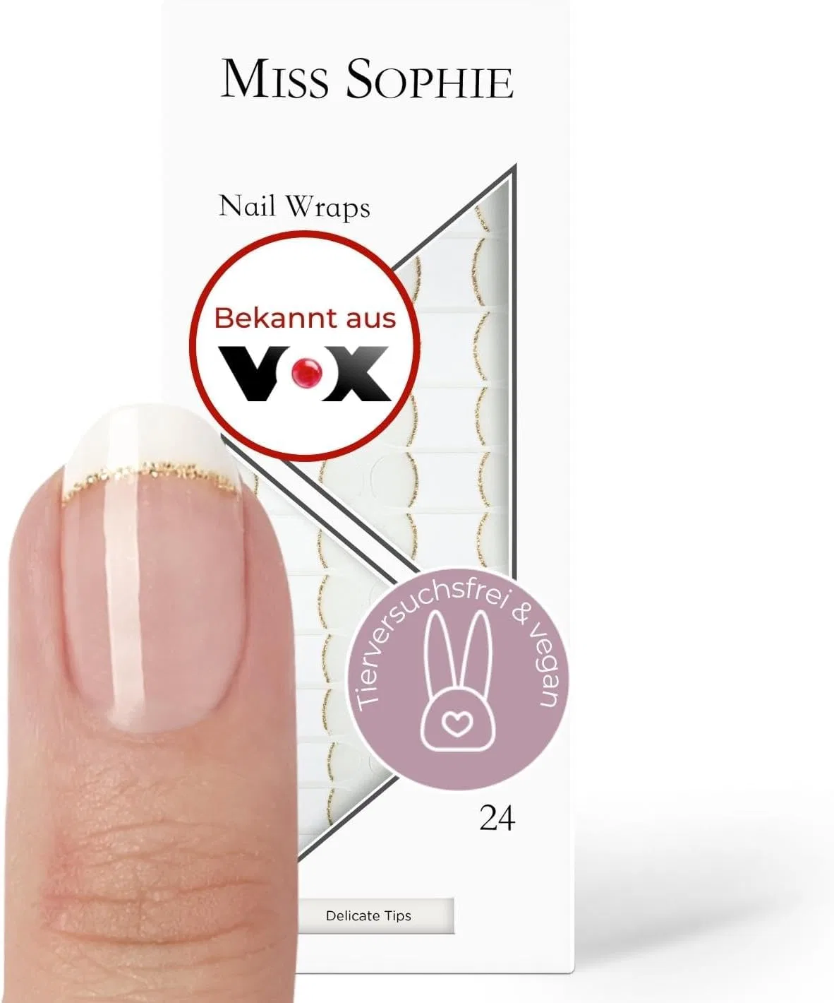 Набор ультратонких полосок для ногтей «Delicate French Tip» от Miss Sophie Miss Sophie, Delicate Tips