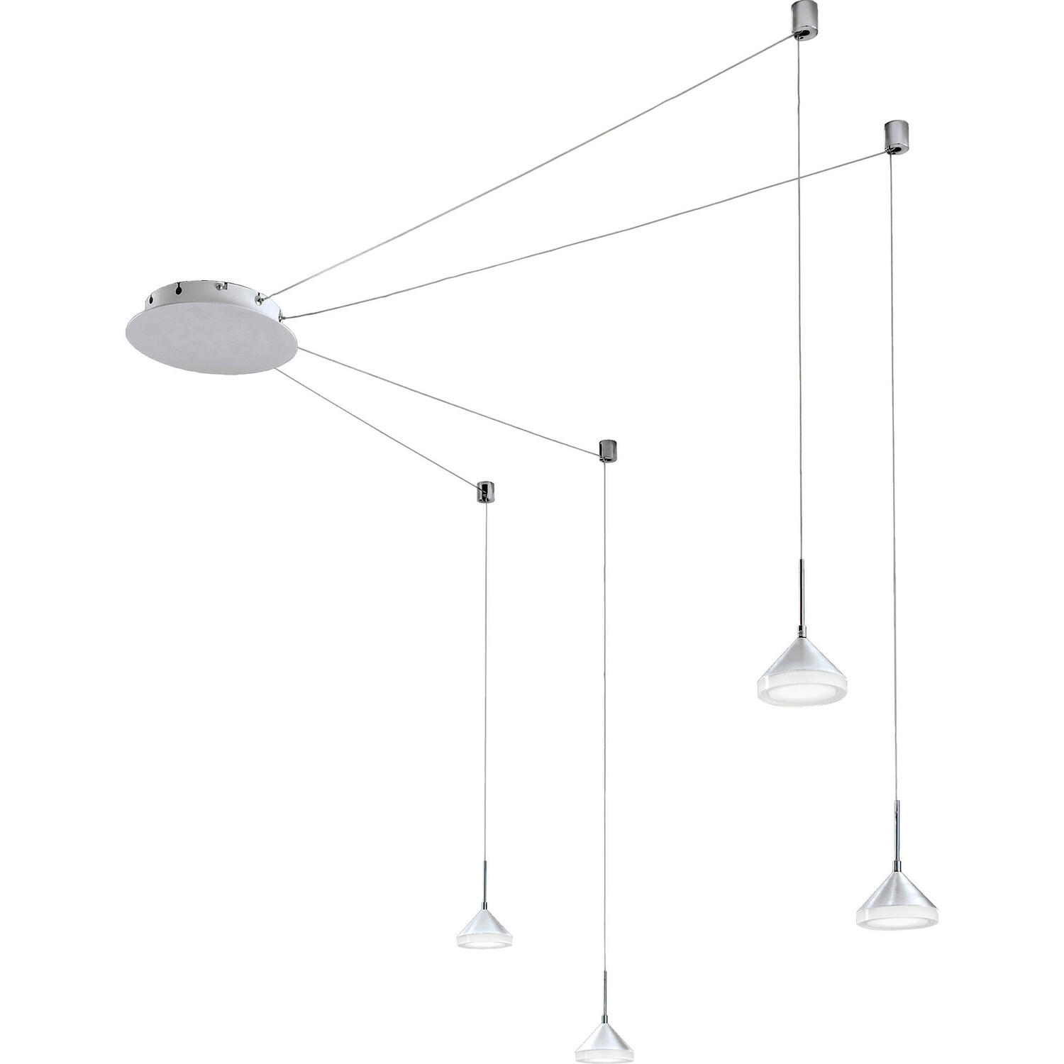 

Светодиодная подвесная лампа Fabas Luce, 650x350 см, алюминиевый