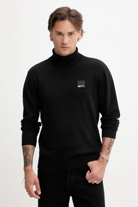 

Хлопковый свитер Karl Lagerfeld Jeans, черный