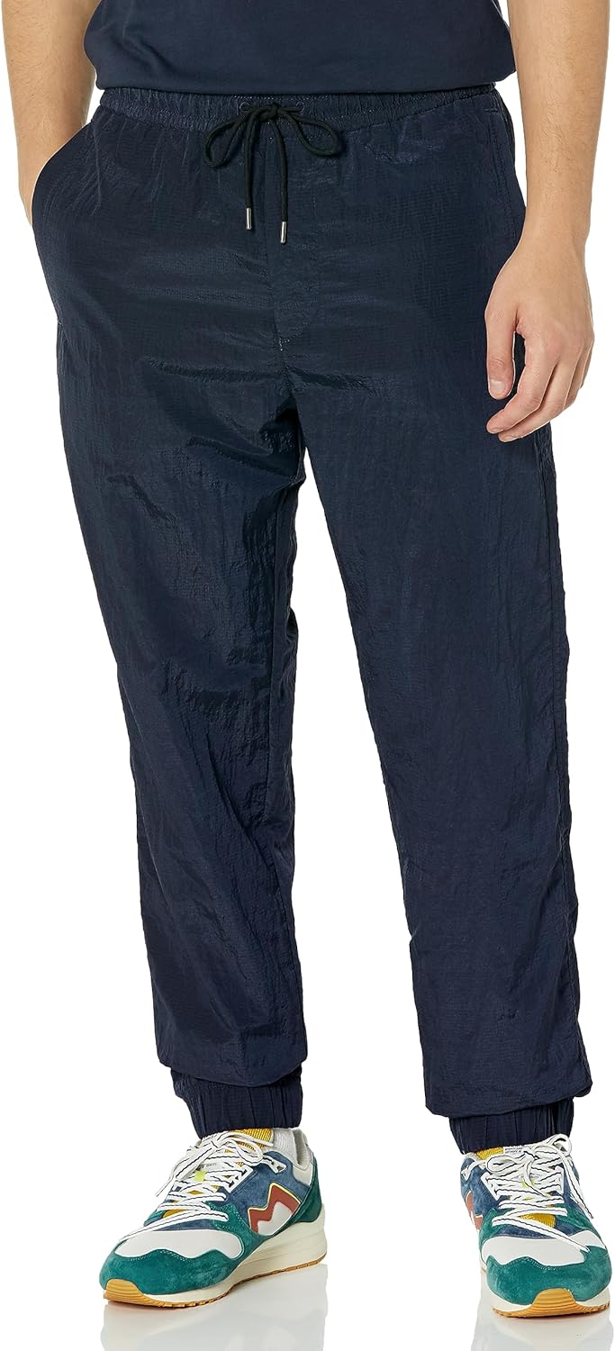 

BOSS Мужские спортивные брюки Relaxed Fit из нейлона, Midnight Blue