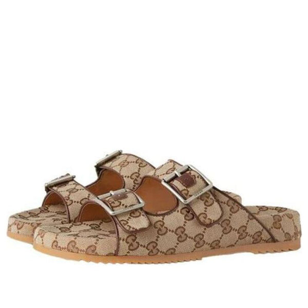 

Сандалии double g alphabet straps fashion sandals Gucci, бежевый