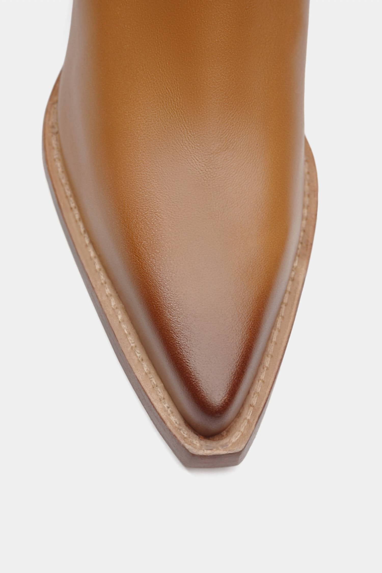 Женские мягкие кожаные ботильоны коричневого цвета Dante Shoes — фото 4