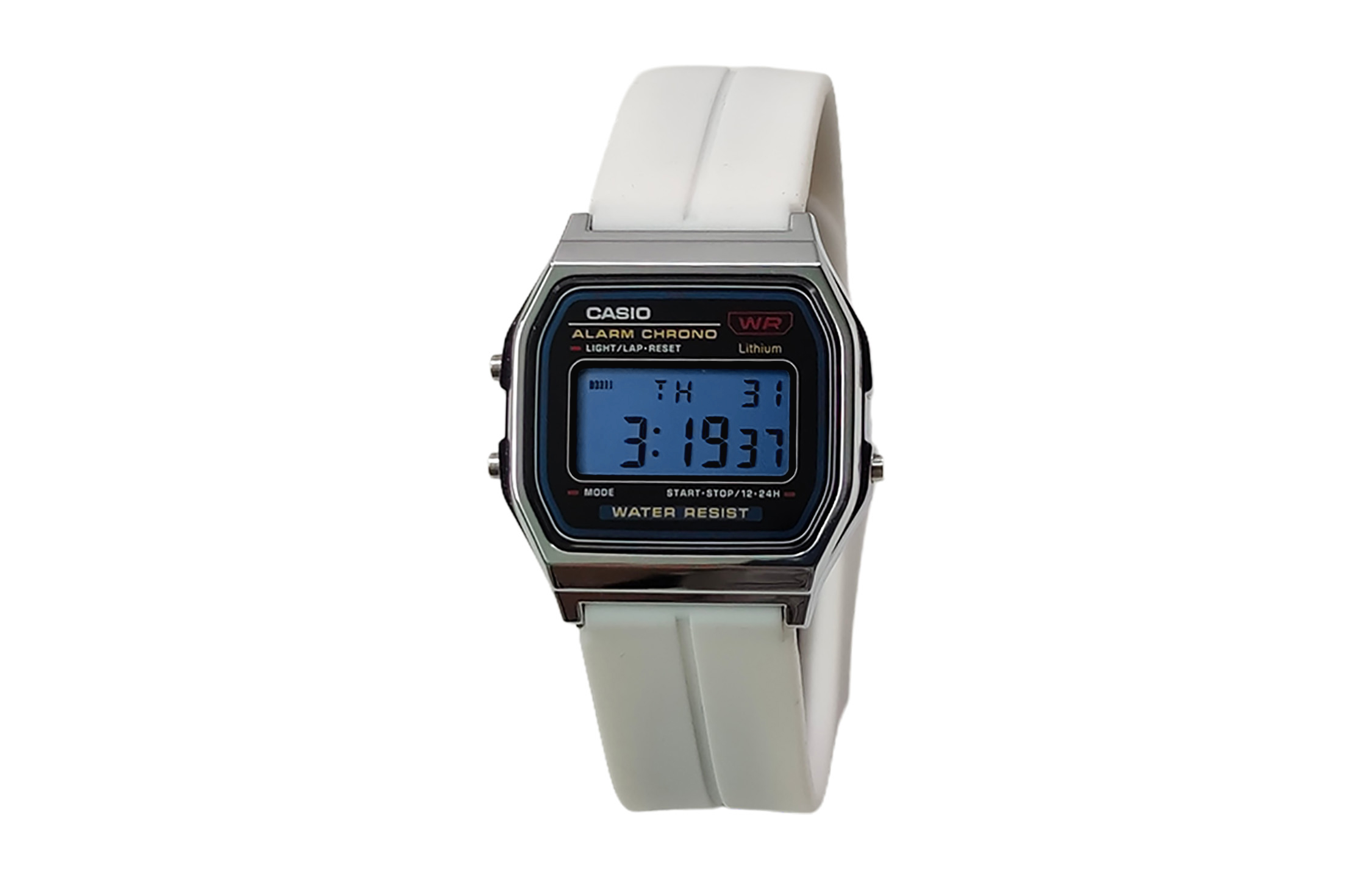 

CASIO Кварцевые часы унисекс с силиконовым ремешком и черным циферблатом