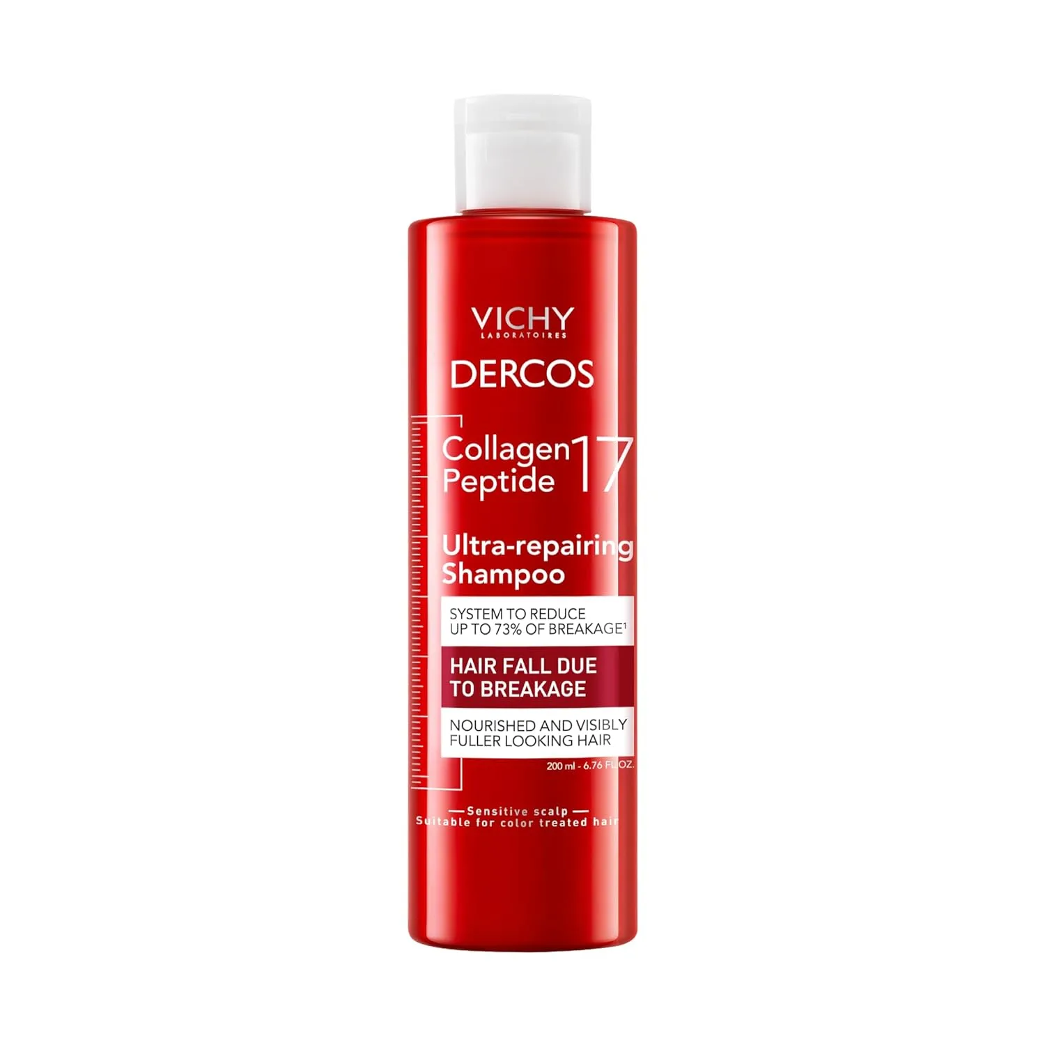 Шампунь Dercos Collagen Peptide 17 Ultra-Repairing Shampoo против выпадения волос и для восстановления поврежденных и ослабленных волос, укрепляет, уменьшает ломкость, придает объем. 200 мл (.)