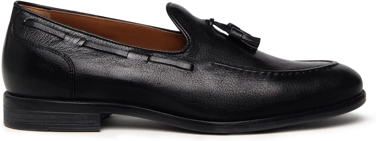 Nero Giardini E302780UE Мужские кожаные лоферы, черный
