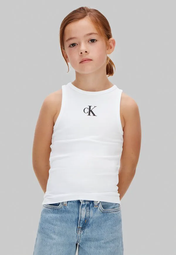 Майка с логотипом Calvin Klein Jeans, White