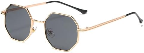 

2026 2024 Модные многоугольные металлические солнцезащитные очки в стиле ретро для женщин, классический тренд, очки для вождения и путешествий, защита от ультрафиолета UV400 MTZJH, A2