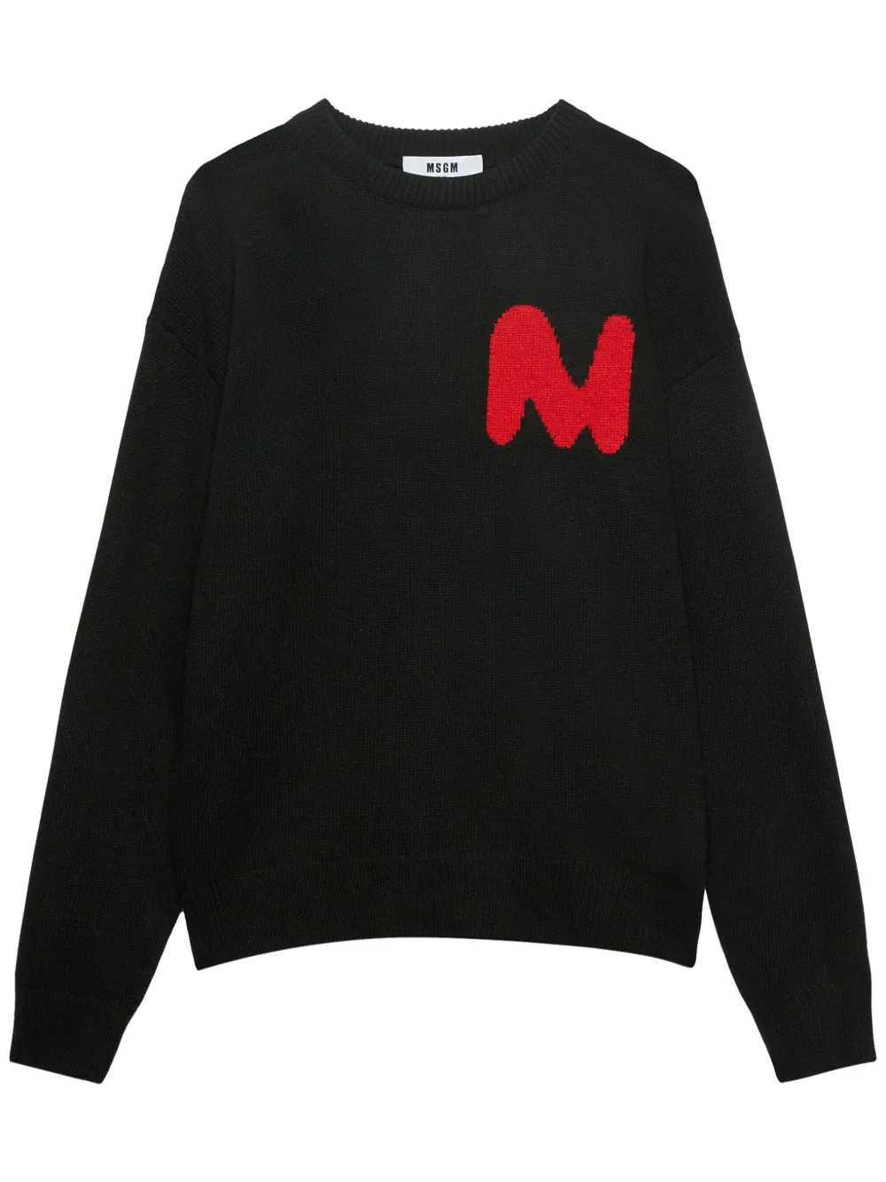 

Джемпер с вышитым логотипом MSGM, черный