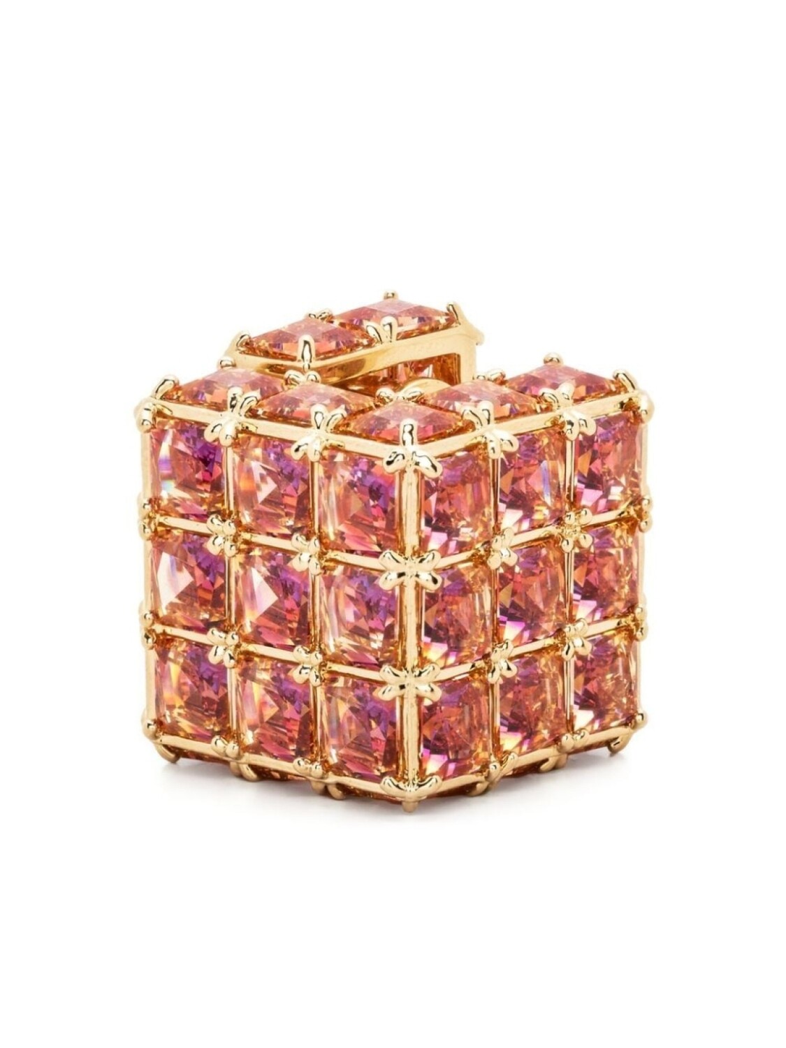 

Серьга-гвоздик Curiosa Swarovski, оранжевый