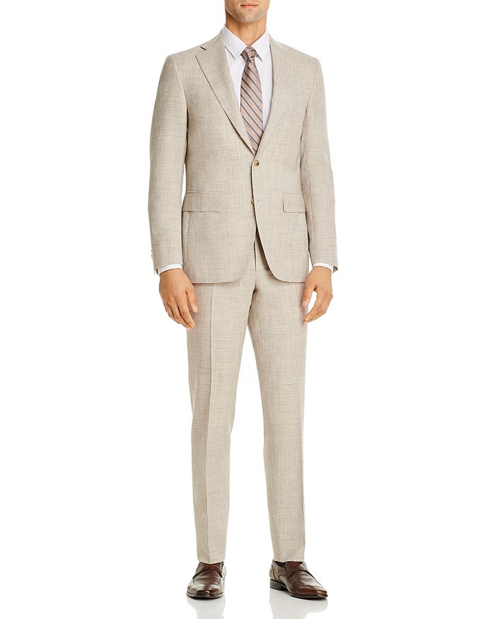 

Костюм Capri Mélange Slim Fit Canali, коричневый/бежевый