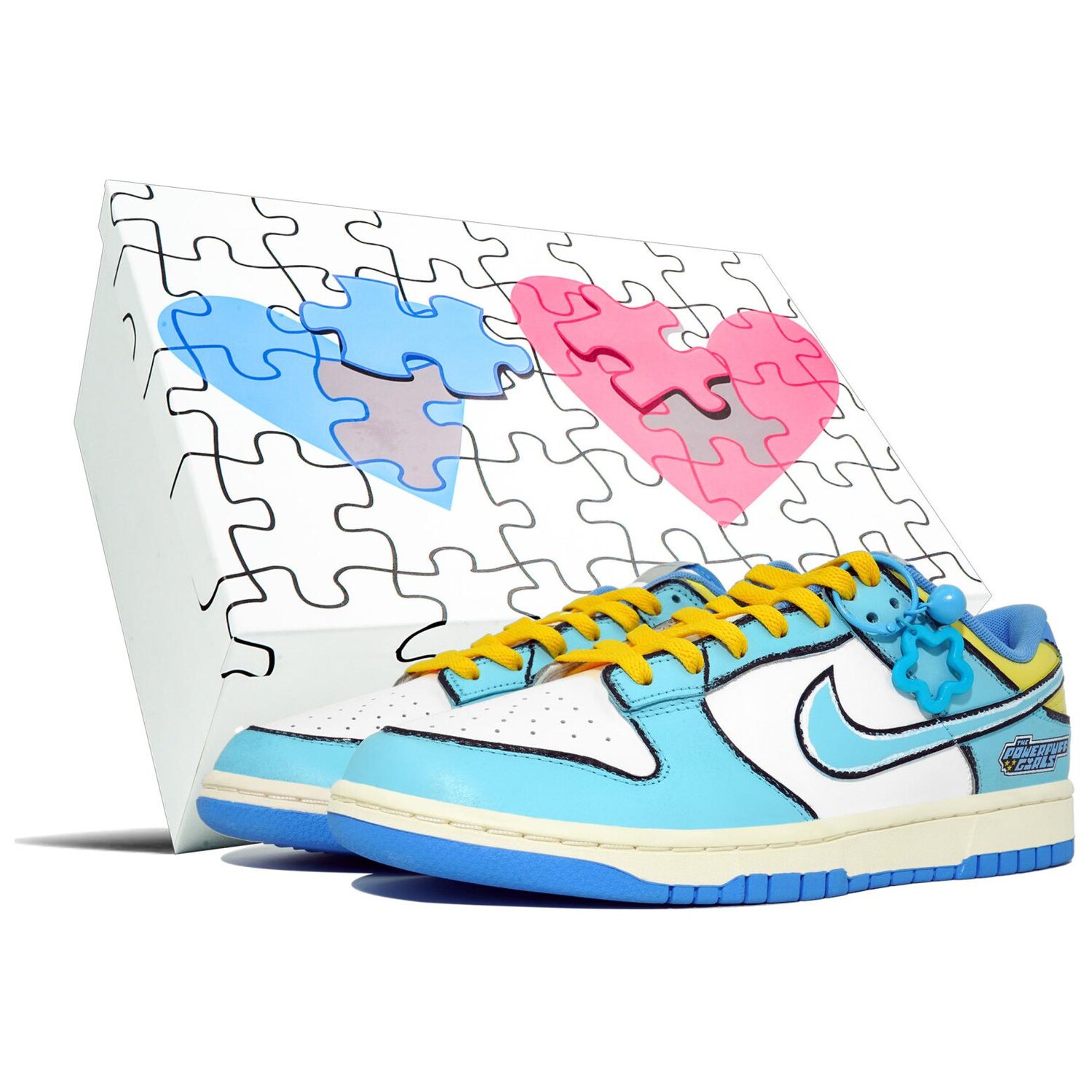 

Кроссовки Nike Dunk Skateboarding Shoes Unisex Low-top Blue/white, белый