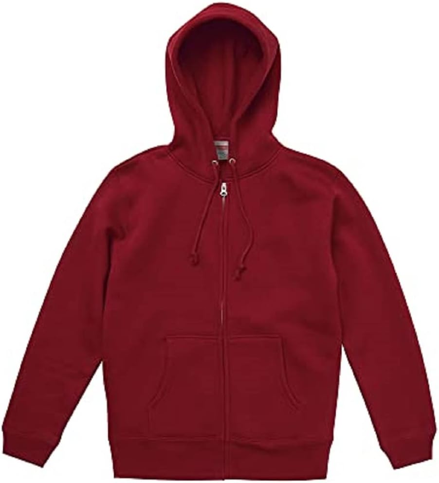 

Мужская толстовка United Athle 562001 из ткани плотностью 10,0 унций, на молнии (с флисовой подкладкой), красный/бордовый