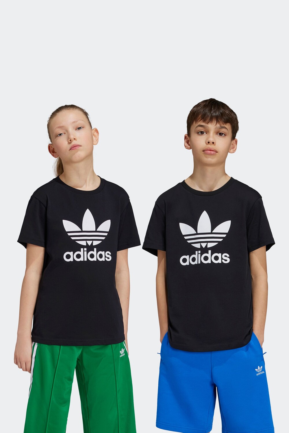

Футболка детская Adidas трилистник 100% хлопок Adidas Originals, черный