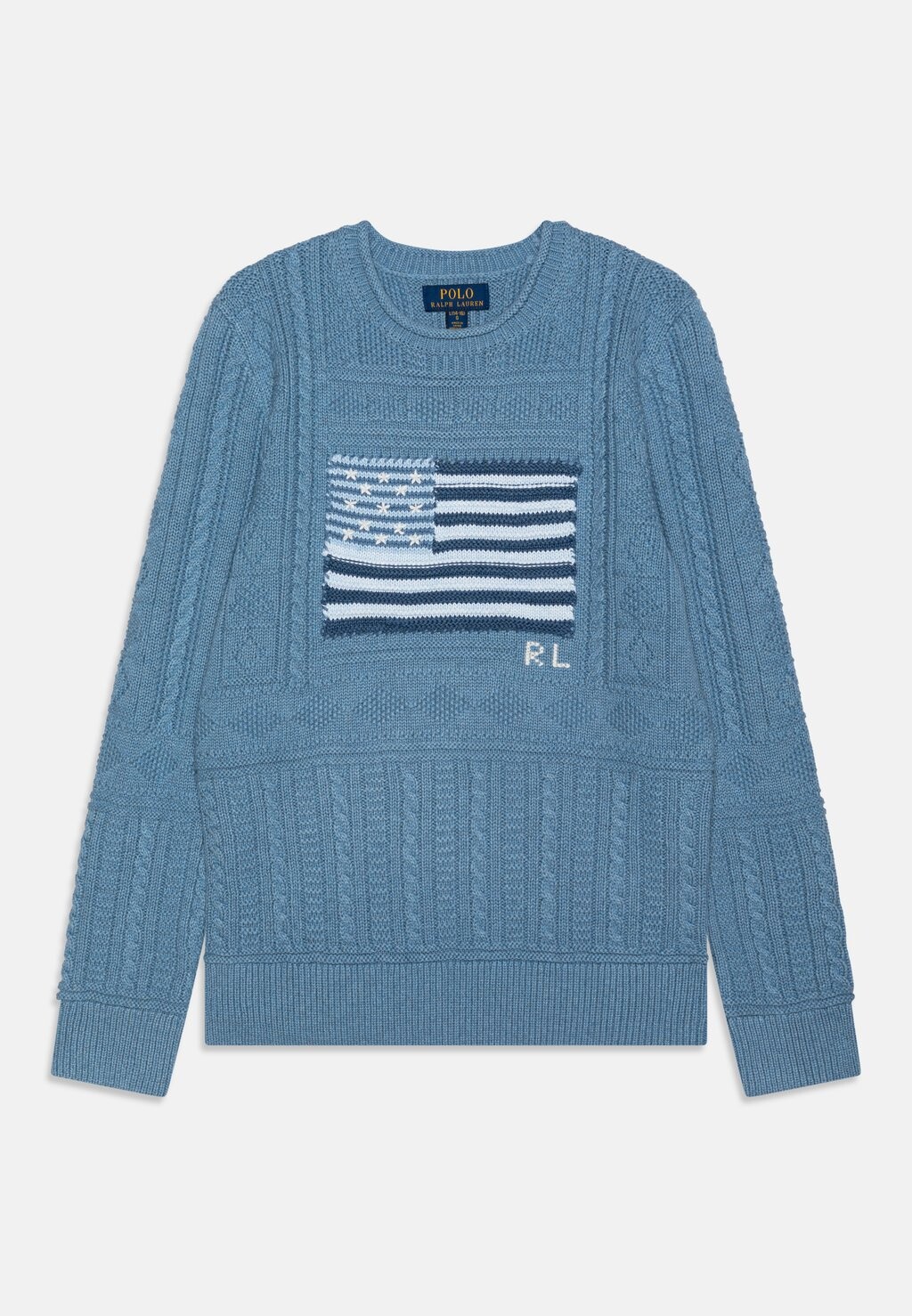 

Вязаный свитер FLAG Ralph Lauren, светло-голубой