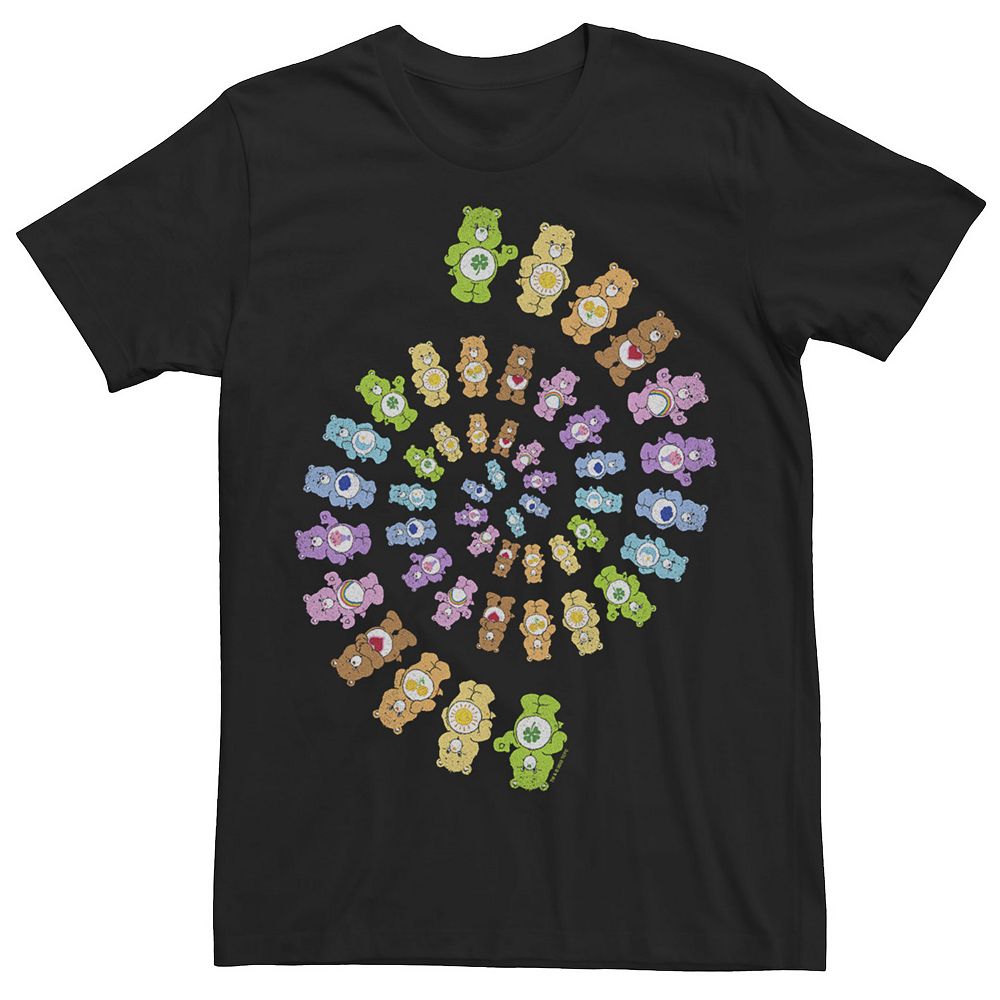 

Мужская футболка Care Bears Care Bears Rainbow Spiral Tee Licensed Character, черный