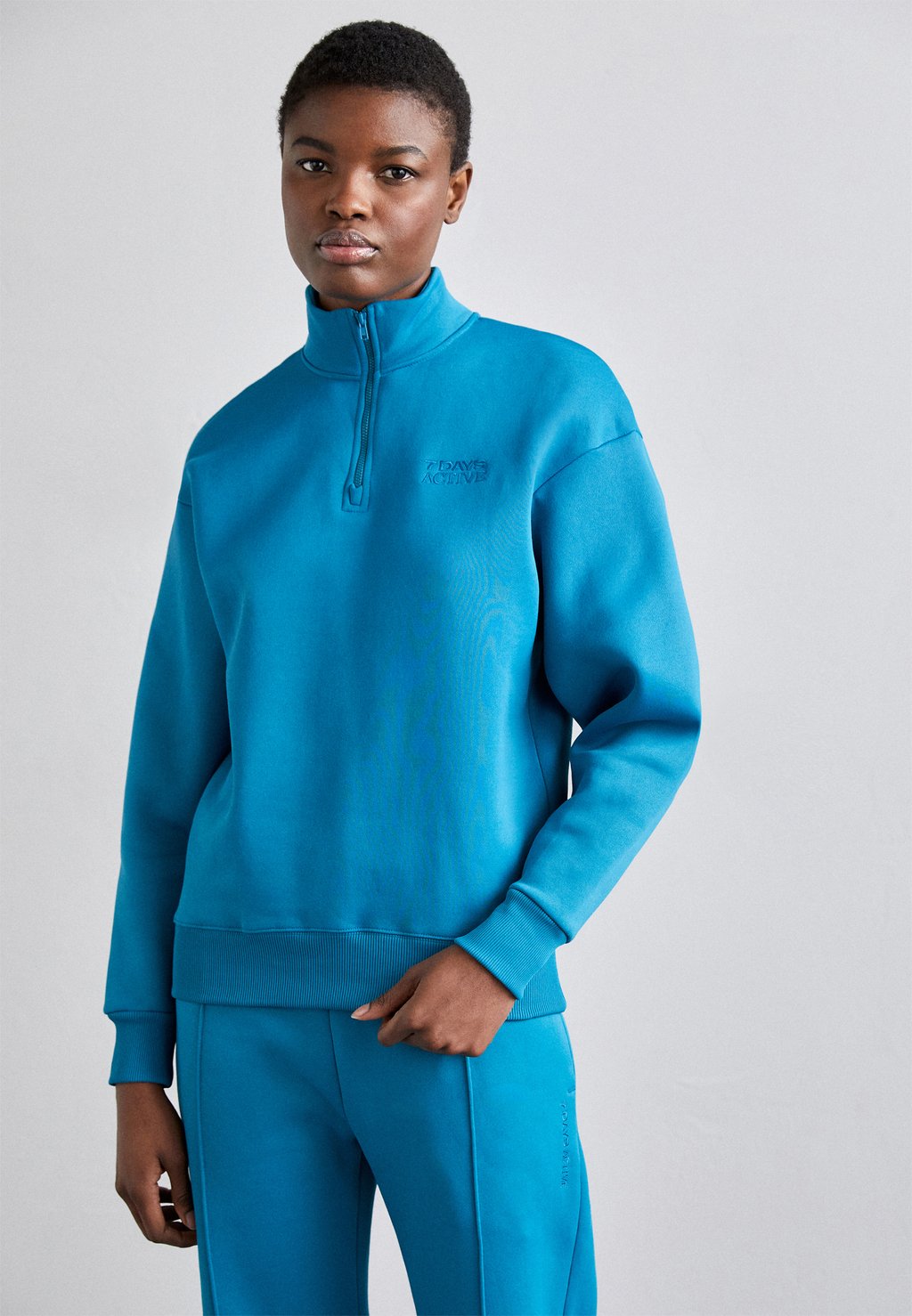 

Толстовка 7 DAYS Active TECH HALF ZIP, цвет crystal teal