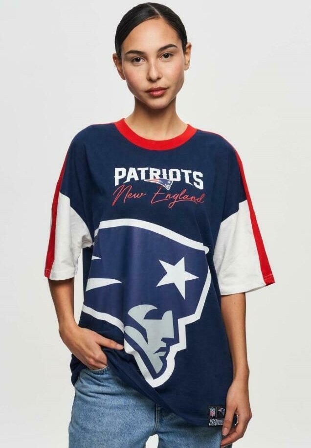 

Футболка с принтом NEW ENGLAND PATRIOTS Re:Covered, синий